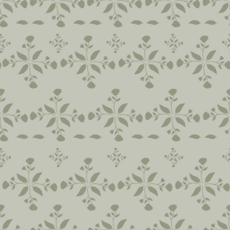 Picture of Leaves and round sprigs in Green - 1032901-01